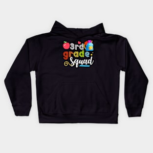 3Rd Grade Squad Third Teacher Student Team Back To School Kids Hoodie